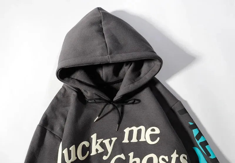 Graffiti alphabet print hoodie sweatshirt - Bellarte Enchanté Graffiti alphabet print hoodie sweatshirt